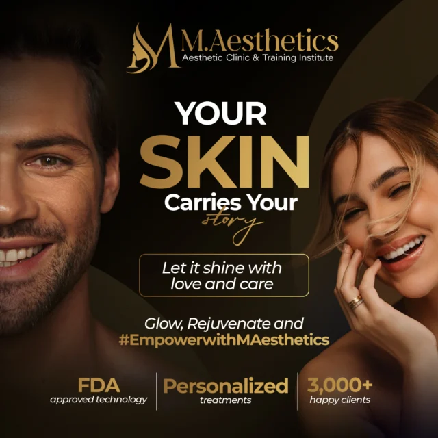 ✨ Your skin tells your story — let it shine with love and care! ✨
At M.Aesthetics, we combine FDA-approved technology with personalized treatments to help you glow, rejuvenate, and feel empowered. 💫
Join our community of 3,000+ happy clients and begin your journey today.
🌟 #EmpowerWithMAesthetics #SkinConfidence #MAestheticsclinic